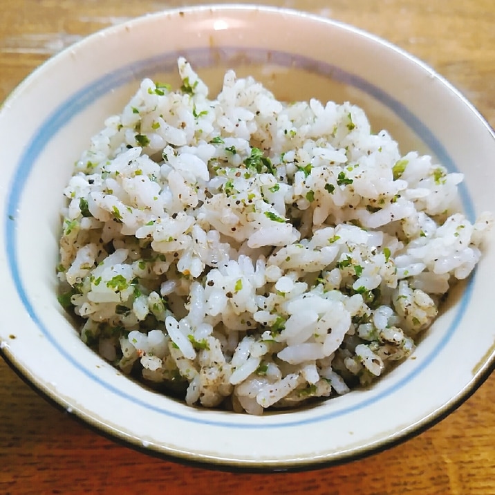 いりこと青海苔の炊き込みご飯